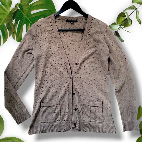 Textured Brown Cardigan, sz Small-Medium - Picture 1 of 10